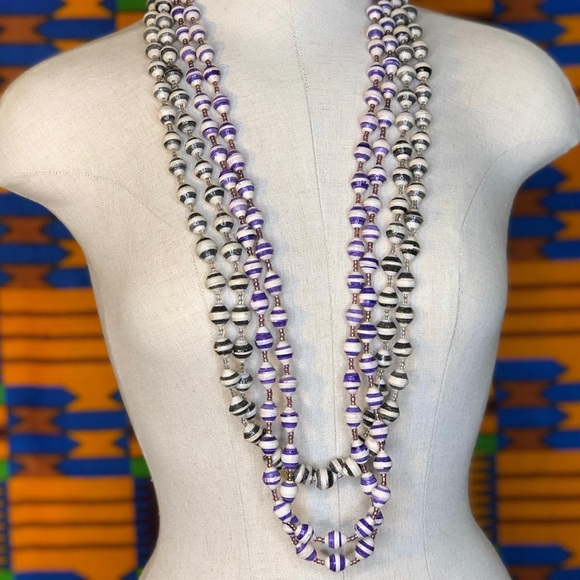 African beaded necklaces - Picture 3 of 5